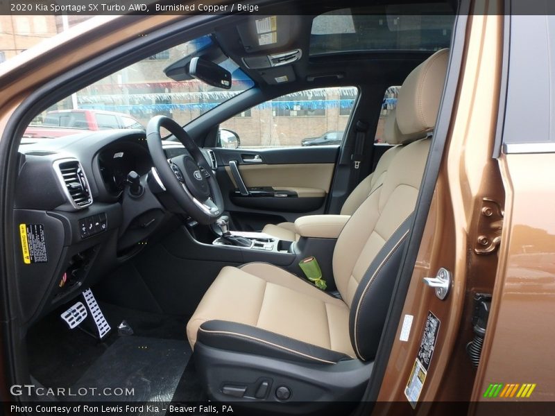 Front Seat of 2020 Sportage SX Turbo AWD