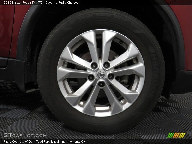 Cayenne Red / Charcoal 2016 Nissan Rogue SV AWD
