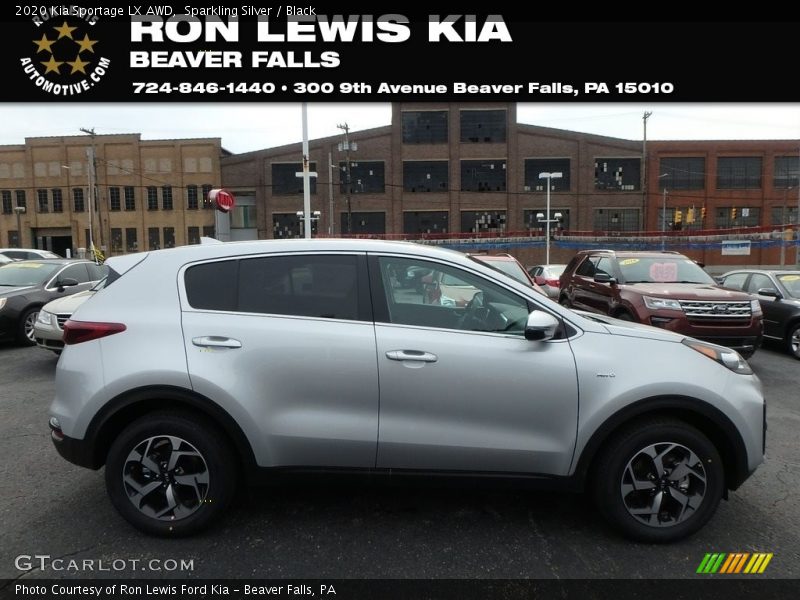 Sparkling Silver / Black 2020 Kia Sportage LX AWD