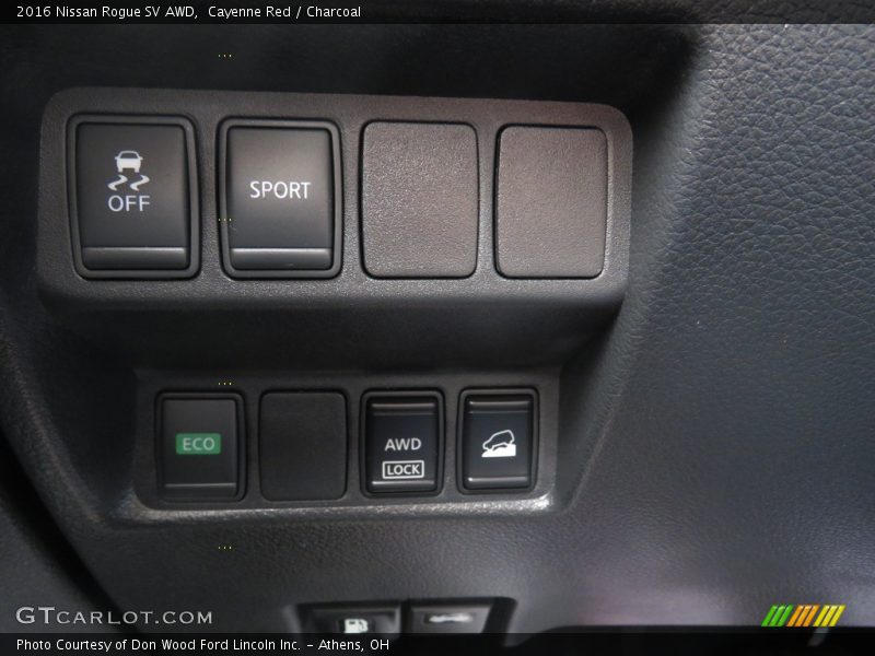 Cayenne Red / Charcoal 2016 Nissan Rogue SV AWD