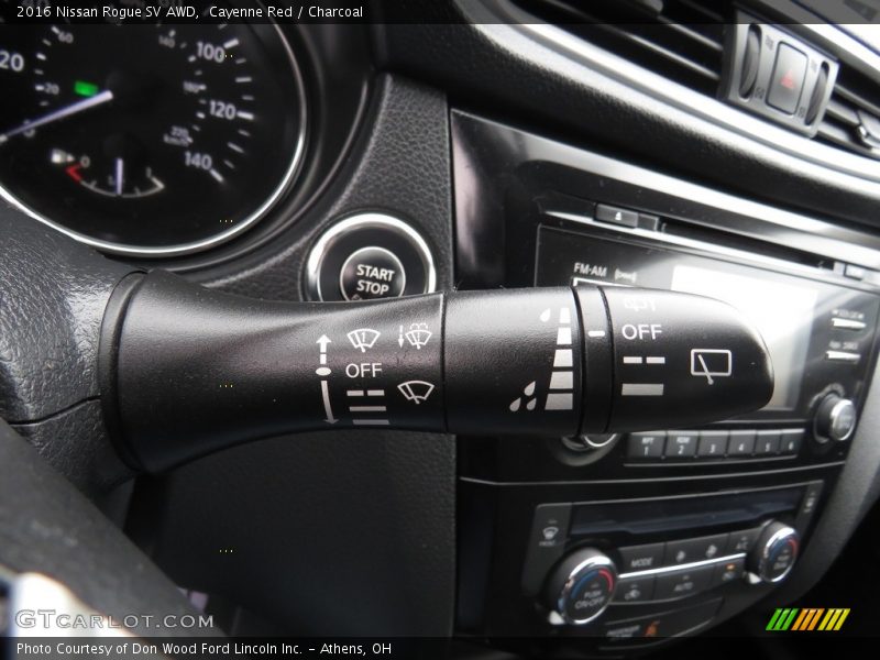 Cayenne Red / Charcoal 2016 Nissan Rogue SV AWD