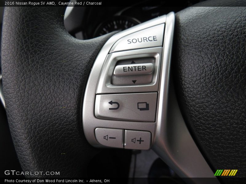 Cayenne Red / Charcoal 2016 Nissan Rogue SV AWD