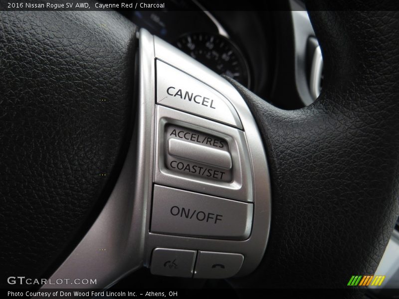 Cayenne Red / Charcoal 2016 Nissan Rogue SV AWD