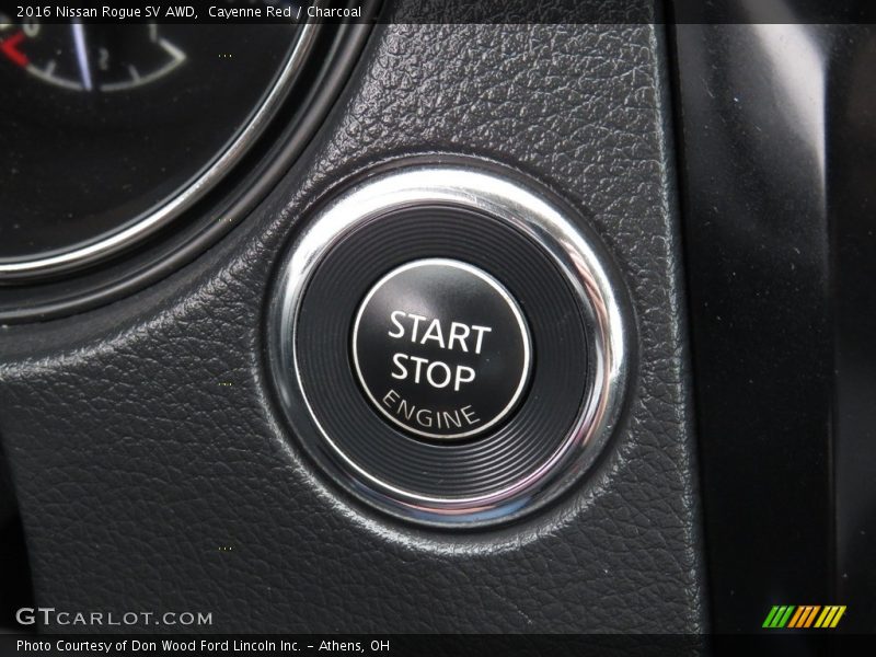 Cayenne Red / Charcoal 2016 Nissan Rogue SV AWD