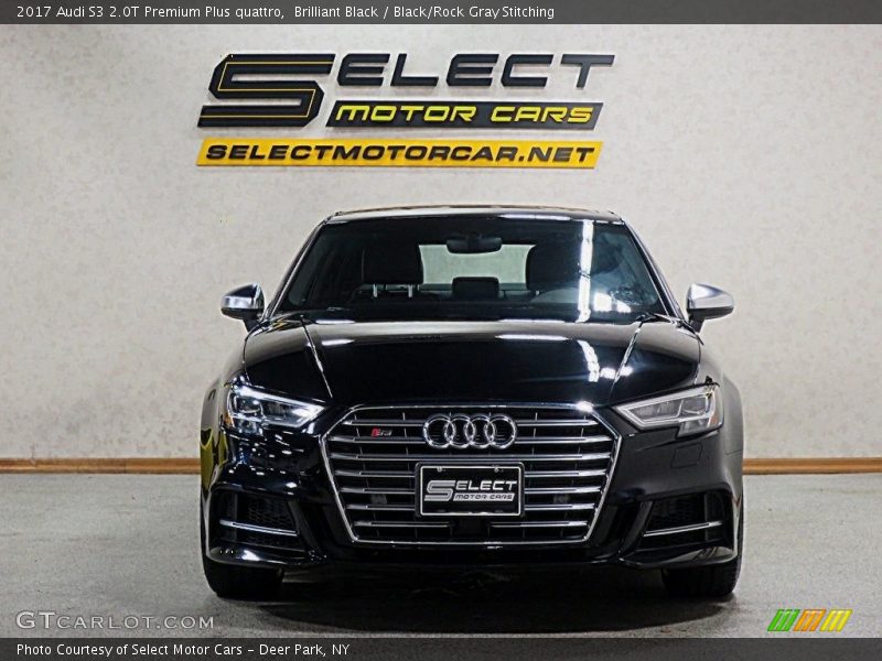Brilliant Black / Black/Rock Gray Stitching 2017 Audi S3 2.0T Premium Plus quattro