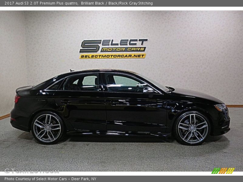 Brilliant Black / Black/Rock Gray Stitching 2017 Audi S3 2.0T Premium Plus quattro