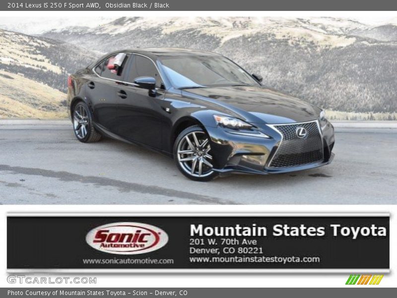 Obsidian Black / Black 2014 Lexus IS 250 F Sport AWD