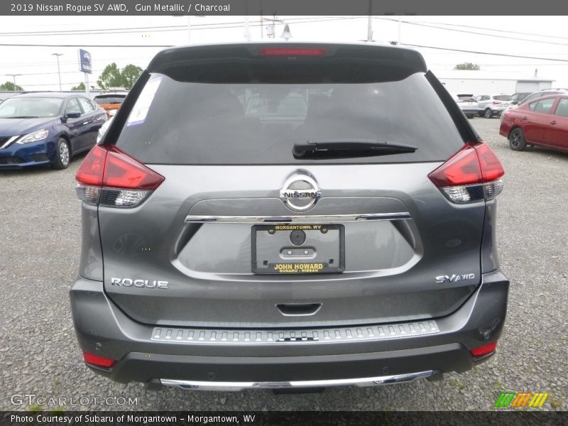 Gun Metallic / Charcoal 2019 Nissan Rogue SV AWD