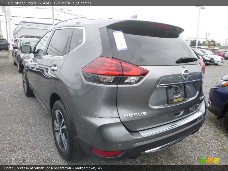 Gun Metallic / Charcoal 2019 Nissan Rogue SV AWD