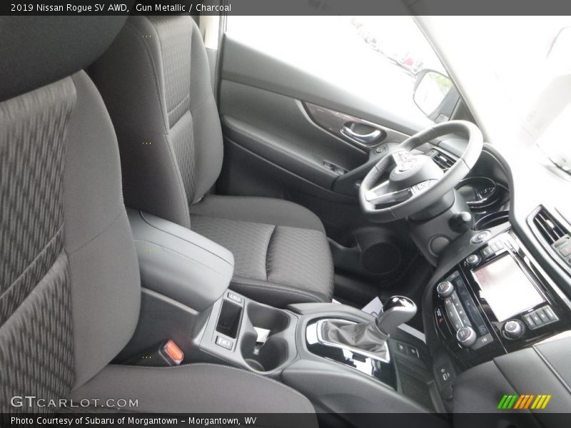 Gun Metallic / Charcoal 2019 Nissan Rogue SV AWD