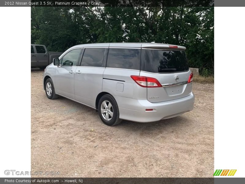 Platinum Graphite / Gray 2012 Nissan Quest 3.5 SV