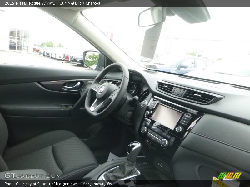 Gun Metallic / Charcoal 2019 Nissan Rogue SV AWD