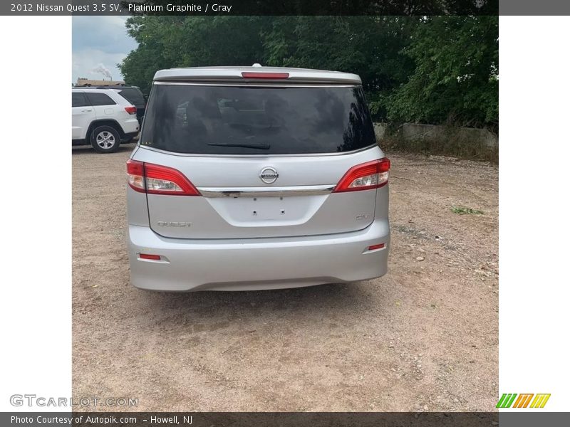 Platinum Graphite / Gray 2012 Nissan Quest 3.5 SV