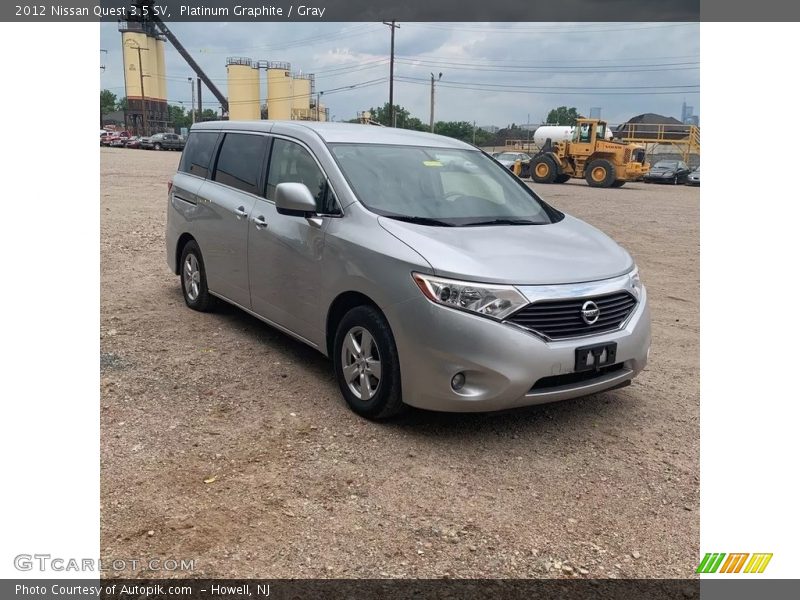 Platinum Graphite / Gray 2012 Nissan Quest 3.5 SV