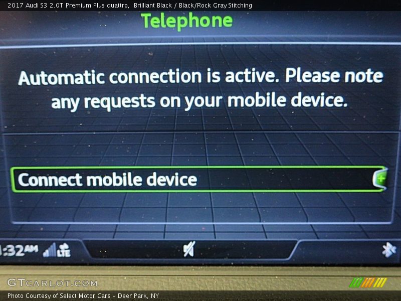 Brilliant Black / Black/Rock Gray Stitching 2017 Audi S3 2.0T Premium Plus quattro
