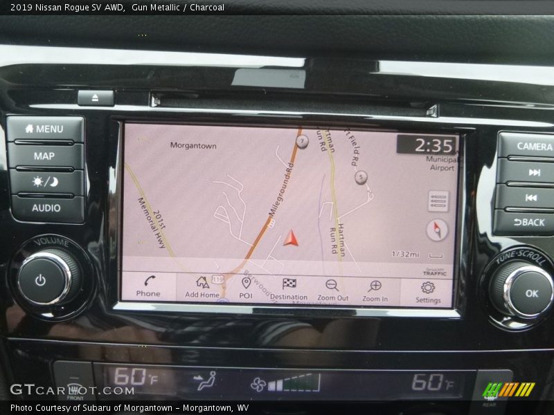 Gun Metallic / Charcoal 2019 Nissan Rogue SV AWD