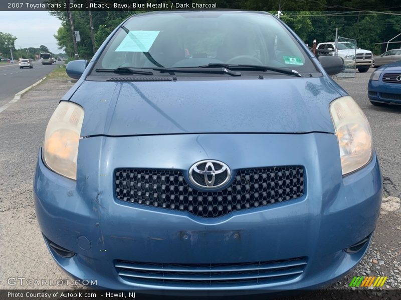 Bayou Blue Metallic / Dark Charcoal 2007 Toyota Yaris 3 Door Liftback