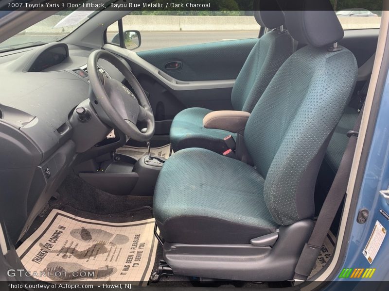 Bayou Blue Metallic / Dark Charcoal 2007 Toyota Yaris 3 Door Liftback