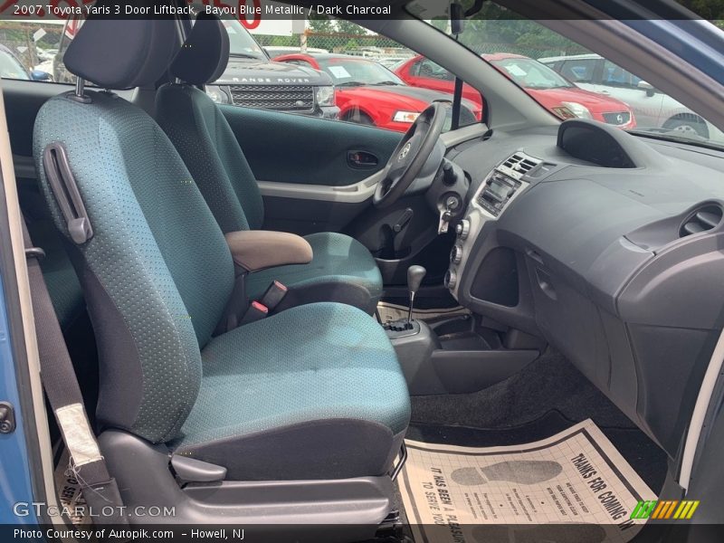 Bayou Blue Metallic / Dark Charcoal 2007 Toyota Yaris 3 Door Liftback