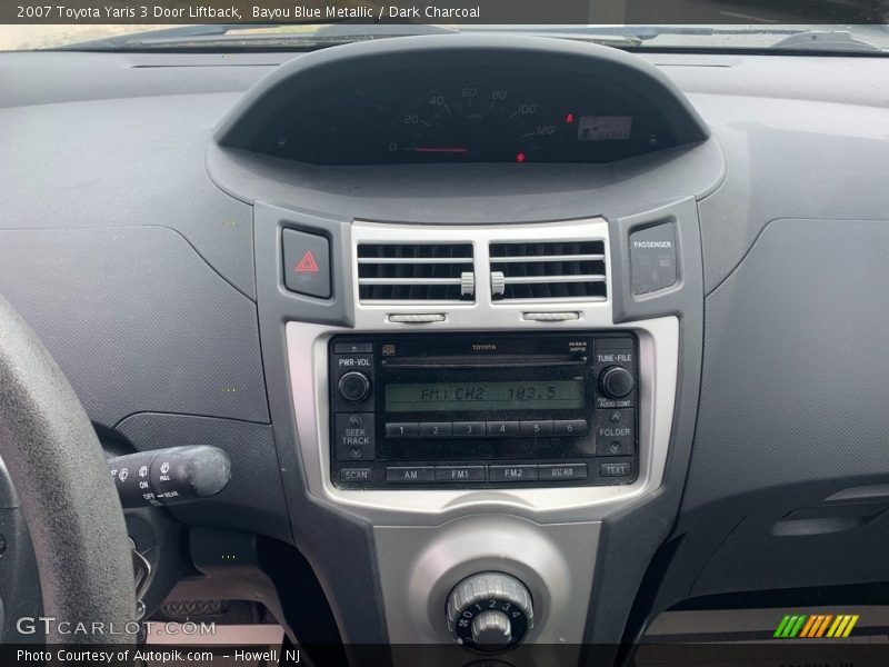 Bayou Blue Metallic / Dark Charcoal 2007 Toyota Yaris 3 Door Liftback
