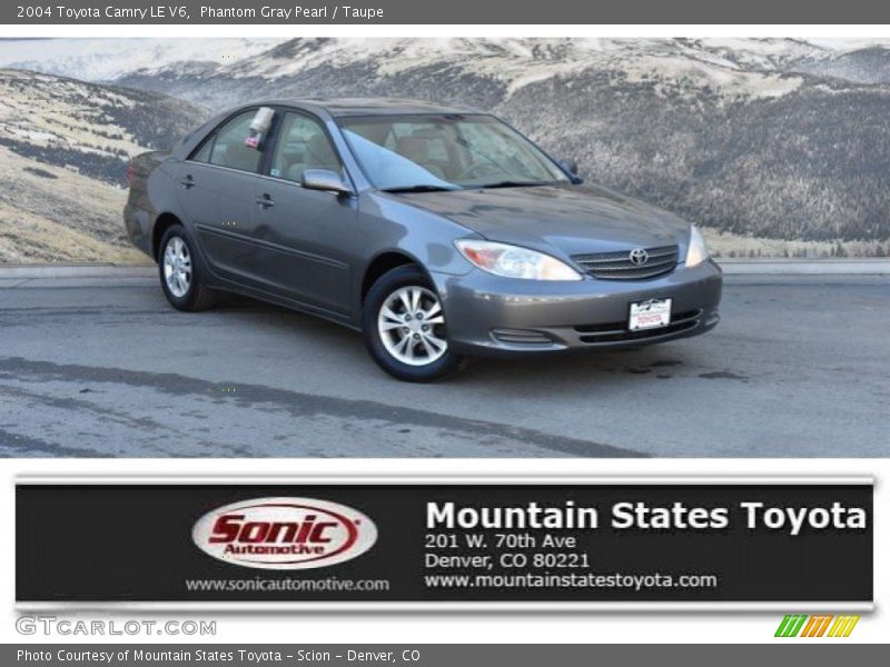 Phantom Gray Pearl / Taupe 2004 Toyota Camry LE V6