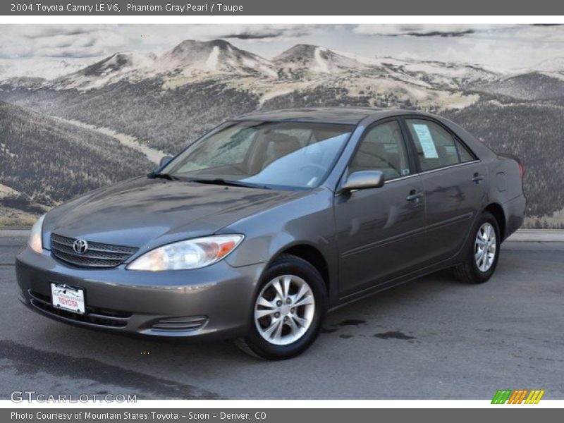 Phantom Gray Pearl / Taupe 2004 Toyota Camry LE V6