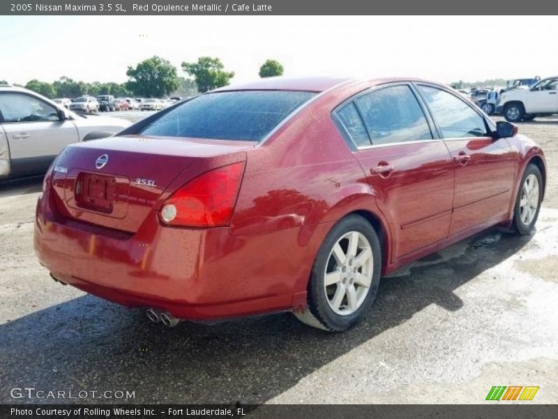 Red Opulence Metallic / Cafe Latte 2005 Nissan Maxima 3.5 SL