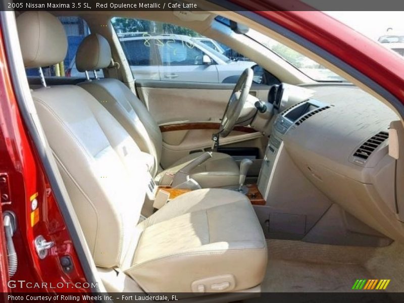 Red Opulence Metallic / Cafe Latte 2005 Nissan Maxima 3.5 SL