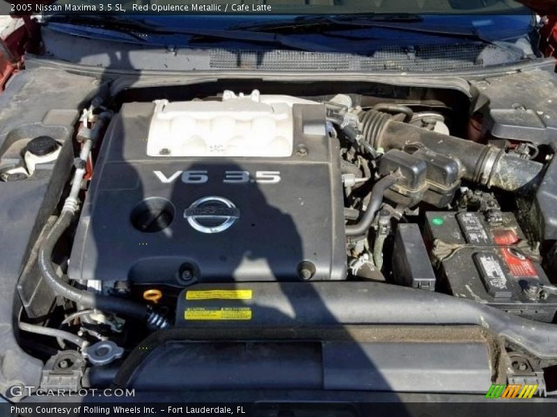 Red Opulence Metallic / Cafe Latte 2005 Nissan Maxima 3.5 SL