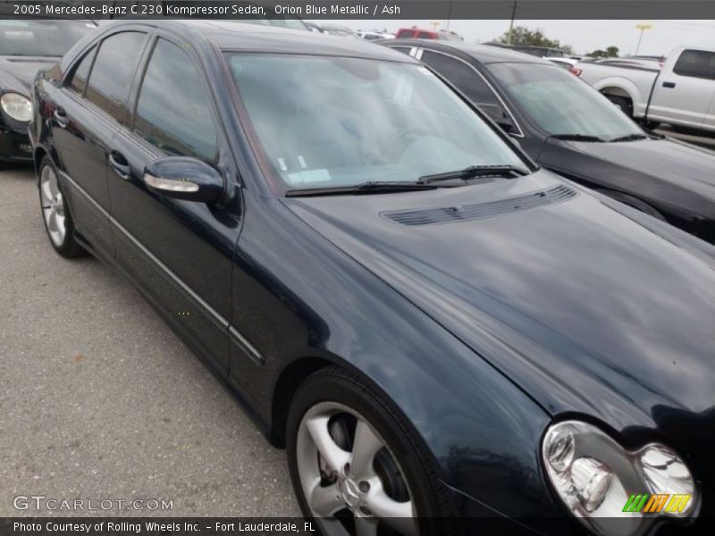 Orion Blue Metallic / Ash 2005 Mercedes-Benz C 230 Kompressor Sedan