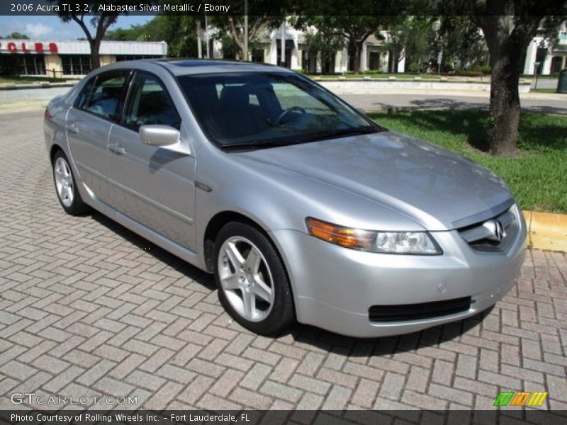 Alabaster Silver Metallic / Ebony 2006 Acura TL 3.2