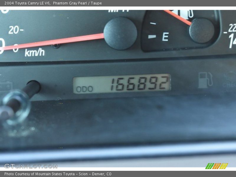 Phantom Gray Pearl / Taupe 2004 Toyota Camry LE V6