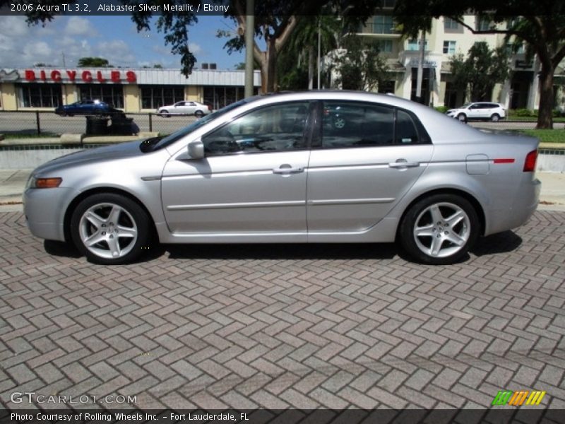 Alabaster Silver Metallic / Ebony 2006 Acura TL 3.2