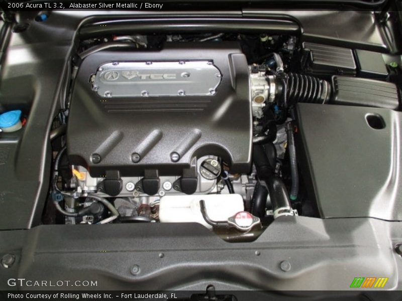 Alabaster Silver Metallic / Ebony 2006 Acura TL 3.2