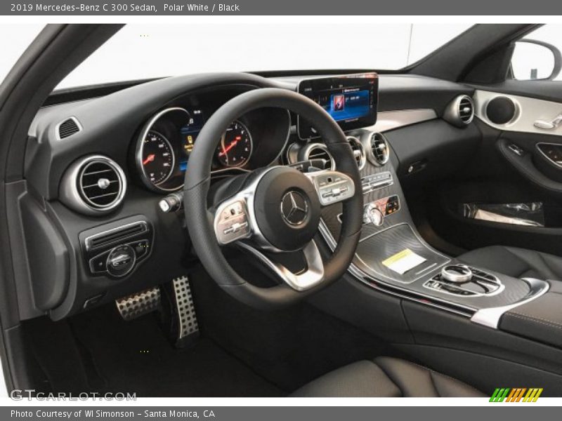 Polar White / Black 2019 Mercedes-Benz C 300 Sedan