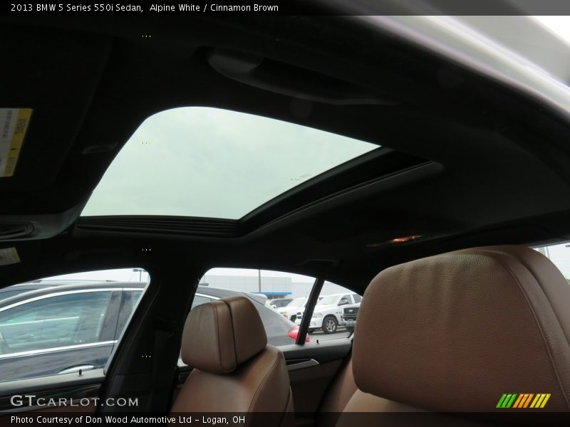 Alpine White / Cinnamon Brown 2013 BMW 5 Series 550i Sedan