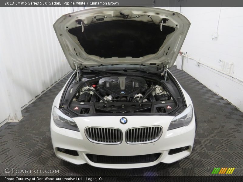 Alpine White / Cinnamon Brown 2013 BMW 5 Series 550i Sedan