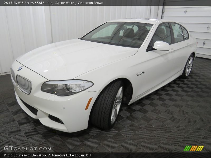 Alpine White / Cinnamon Brown 2013 BMW 5 Series 550i Sedan