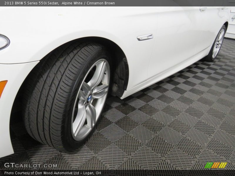 Alpine White / Cinnamon Brown 2013 BMW 5 Series 550i Sedan