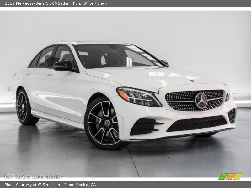 Polar White / Black 2019 Mercedes-Benz C 300 Sedan