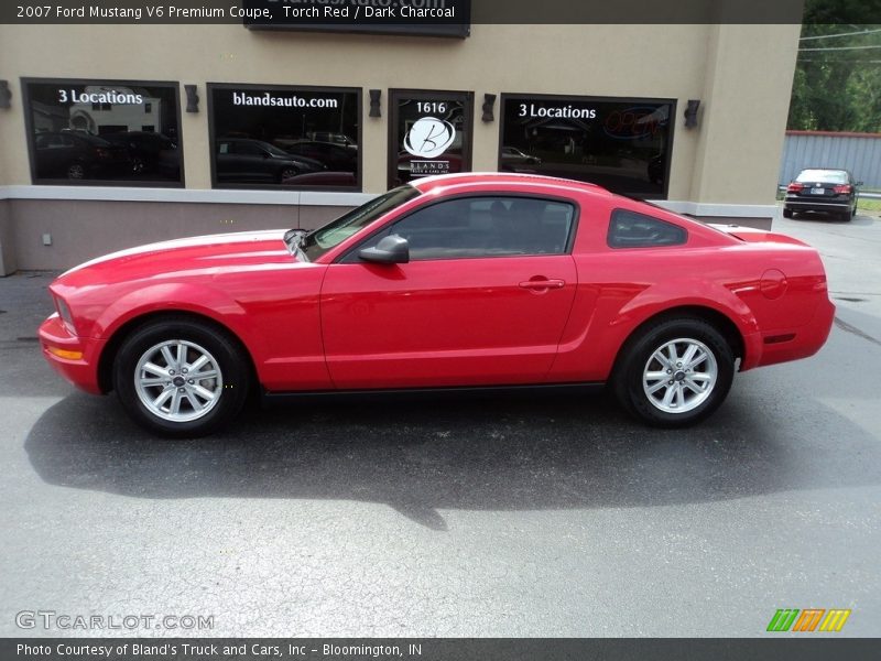 Torch Red / Dark Charcoal 2007 Ford Mustang V6 Premium Coupe