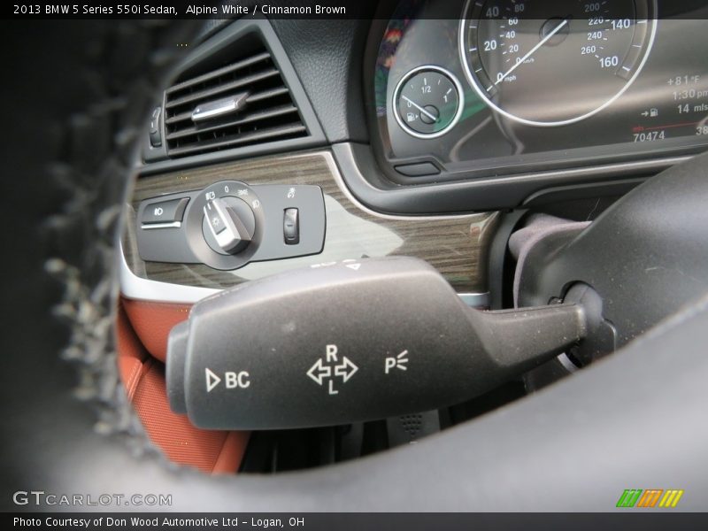 Alpine White / Cinnamon Brown 2013 BMW 5 Series 550i Sedan