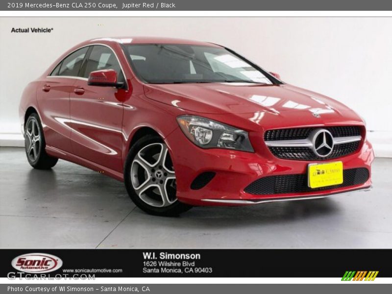 Jupiter Red / Black 2019 Mercedes-Benz CLA 250 Coupe