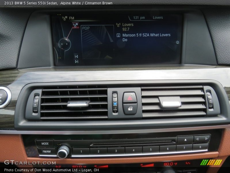 Alpine White / Cinnamon Brown 2013 BMW 5 Series 550i Sedan