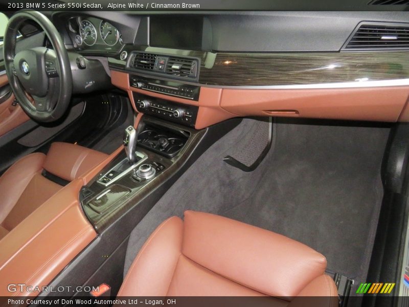 Alpine White / Cinnamon Brown 2013 BMW 5 Series 550i Sedan