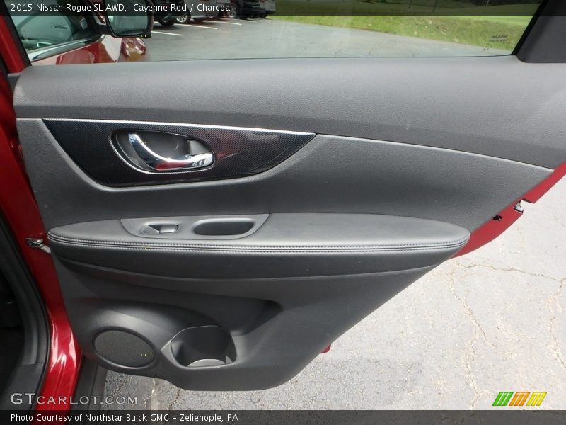 Cayenne Red / Charcoal 2015 Nissan Rogue SL AWD