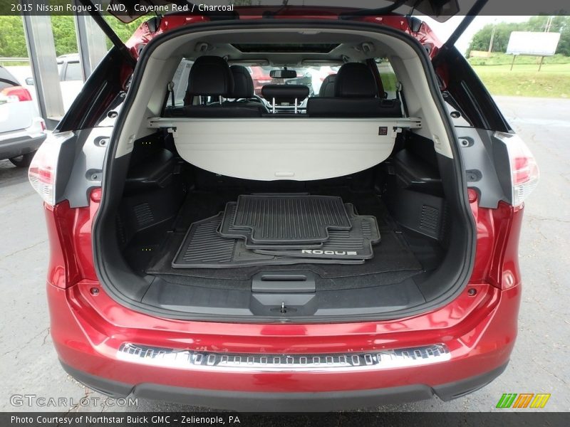 Cayenne Red / Charcoal 2015 Nissan Rogue SL AWD
