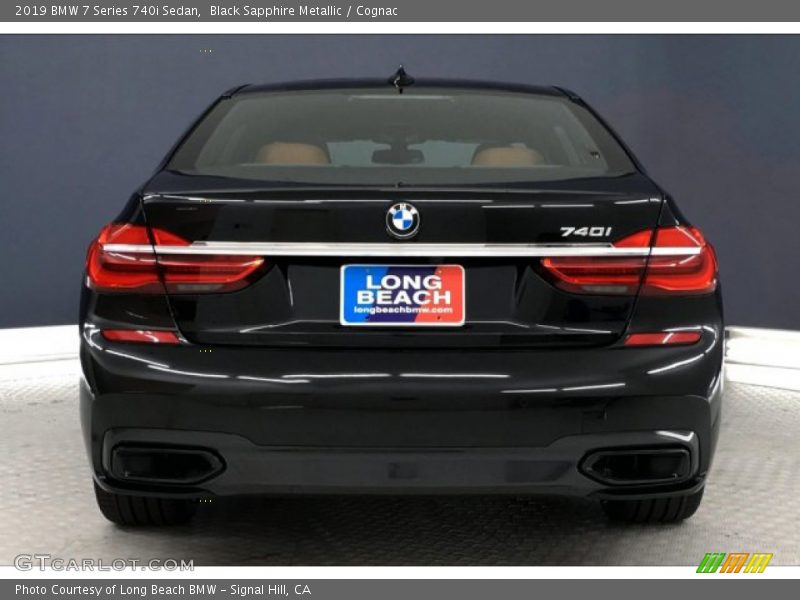 Black Sapphire Metallic / Cognac 2019 BMW 7 Series 740i Sedan