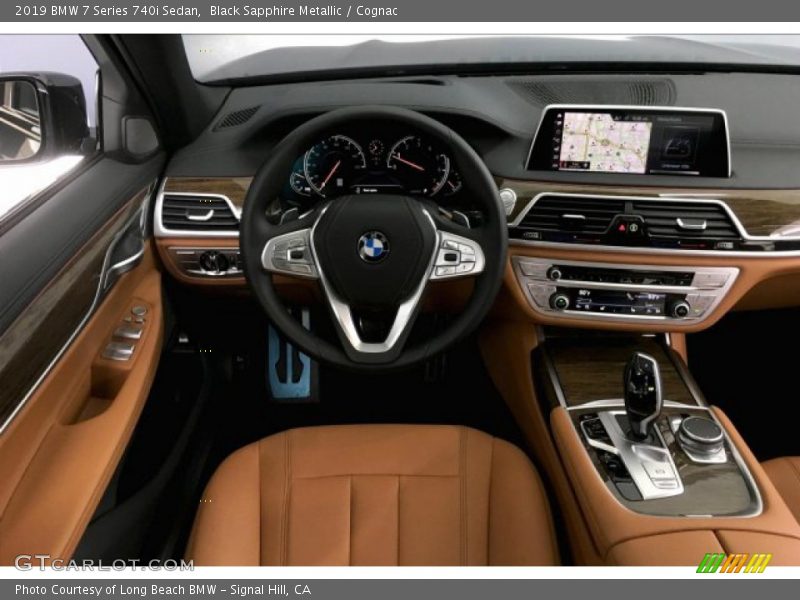 Black Sapphire Metallic / Cognac 2019 BMW 7 Series 740i Sedan
