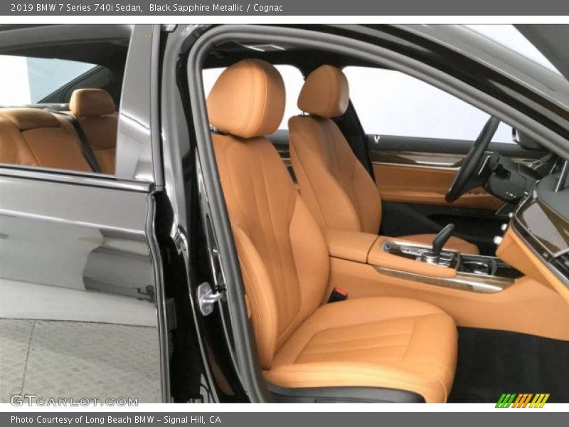 Black Sapphire Metallic / Cognac 2019 BMW 7 Series 740i Sedan